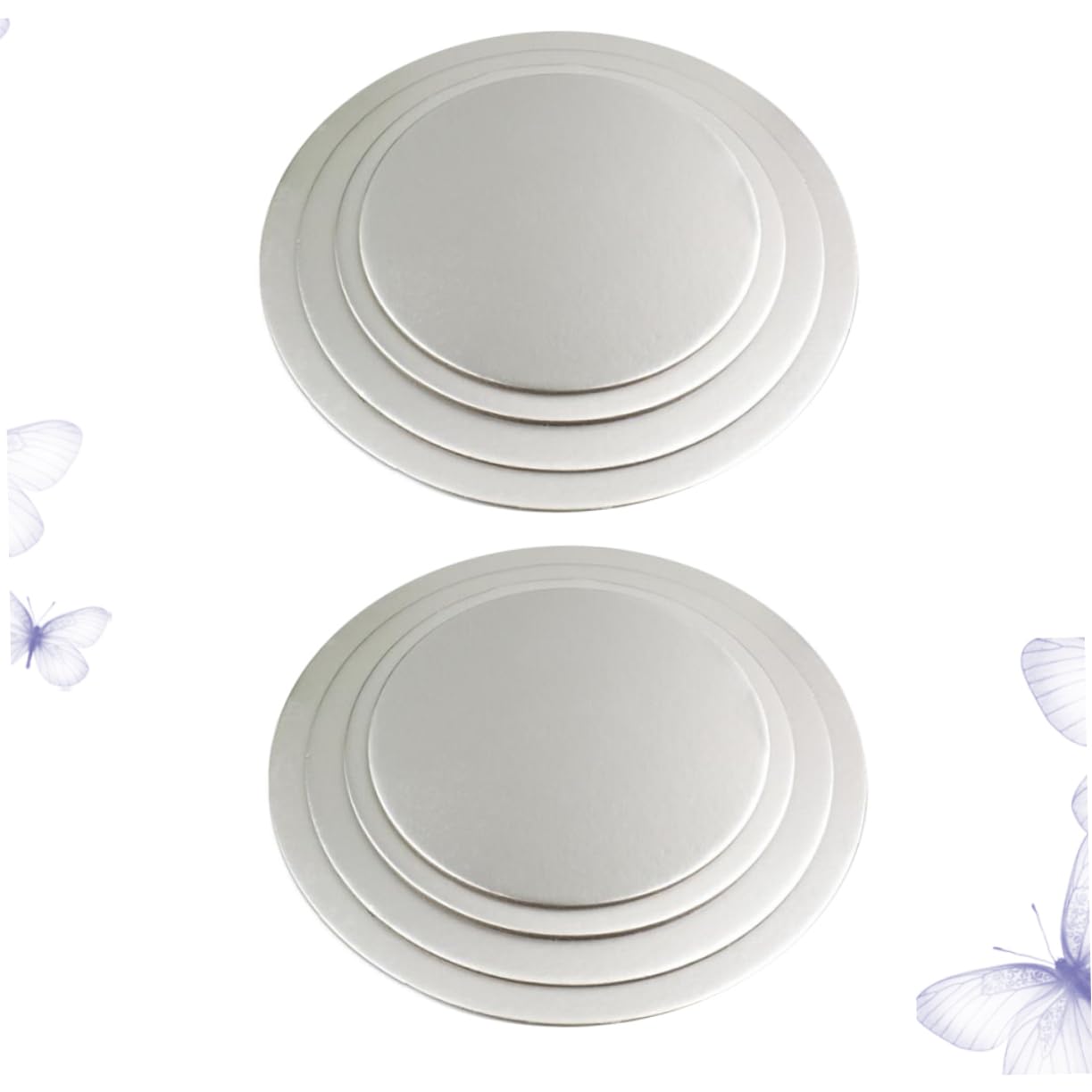 Alipis Mousse Base Boards Cake Circle Base Tray 4 Sizes Round Cake Boards Paper Dessert