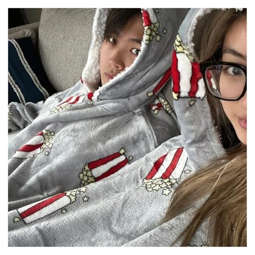 Pull for couples et plaid avec manche sweat à capuche : le cadeau de duo idéal - 5