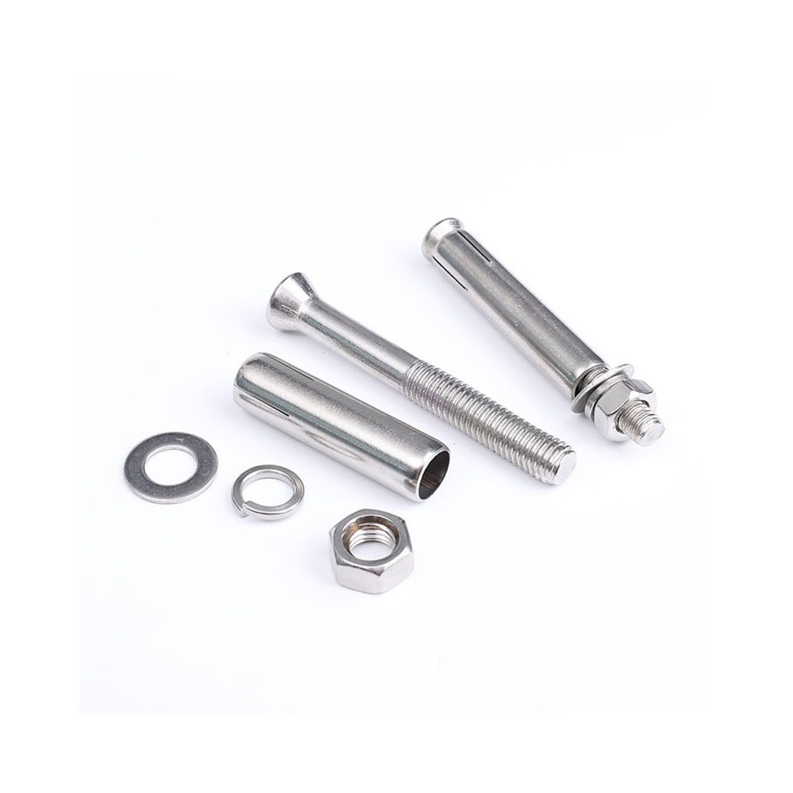 Bulloni Di Espansione 5/10PCS M6 M8 M10 Viti ad espansione in acciaio inossidabile 304 Tasselli a vite Bullone for accessori in calcestruzzo di cemento(80mm,M10 5PCS)