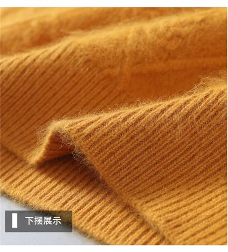 Men Cashmere Sweater Pullover Winter Basis Loose Plus Size Small Grain Casual Knitting Sweater4