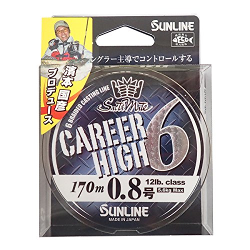 サンライン PEライン ソルティメイト キャリアハイ6 170m 0.8号 12lb 6本 シャンパンゴールド