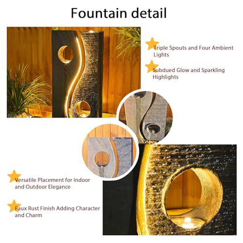 Tankana 47 Inches Water Fountain Outdoor Garden thumb #1