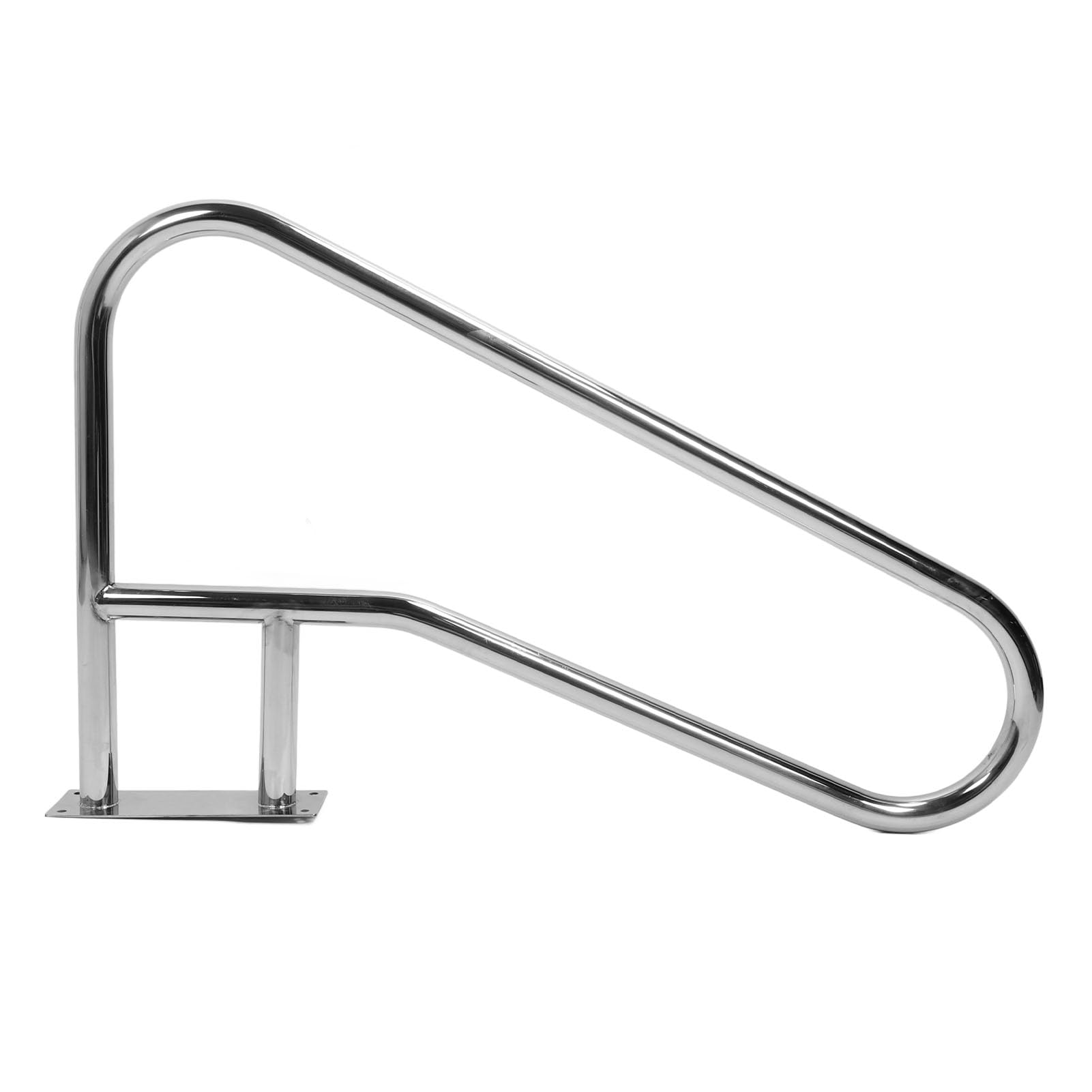 CHICIRIS Rampe D'escalier Antidérapante en Acier Inoxydable 304, Antirouille, pour Piscine, Spa, 46,3x26,8 Pouces