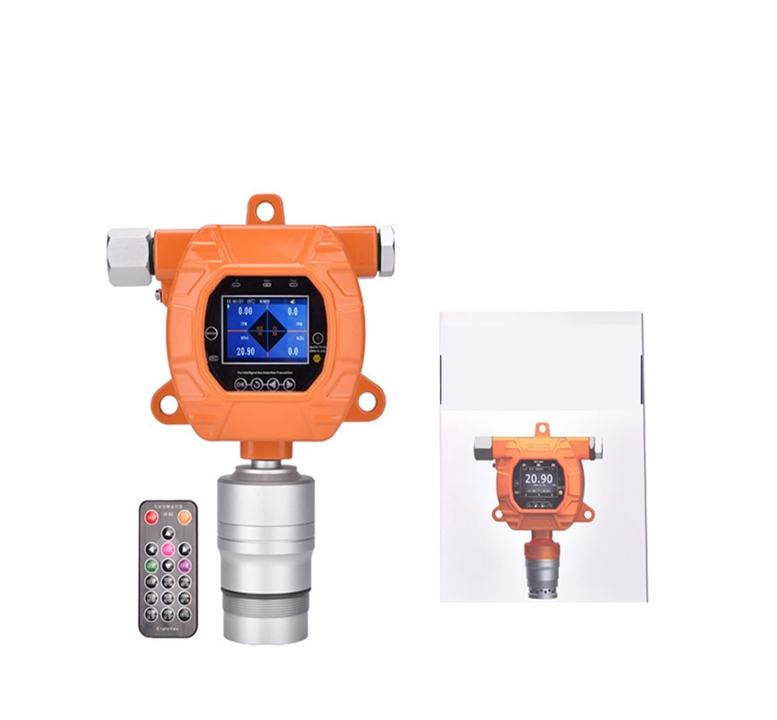Monitor de calidad del aire, Detector de gas combustible, conductividad térmica 0-1000ppm, detector de fugas de gas; for localizar fugas de gas de gases combustibles; W LED Alarma