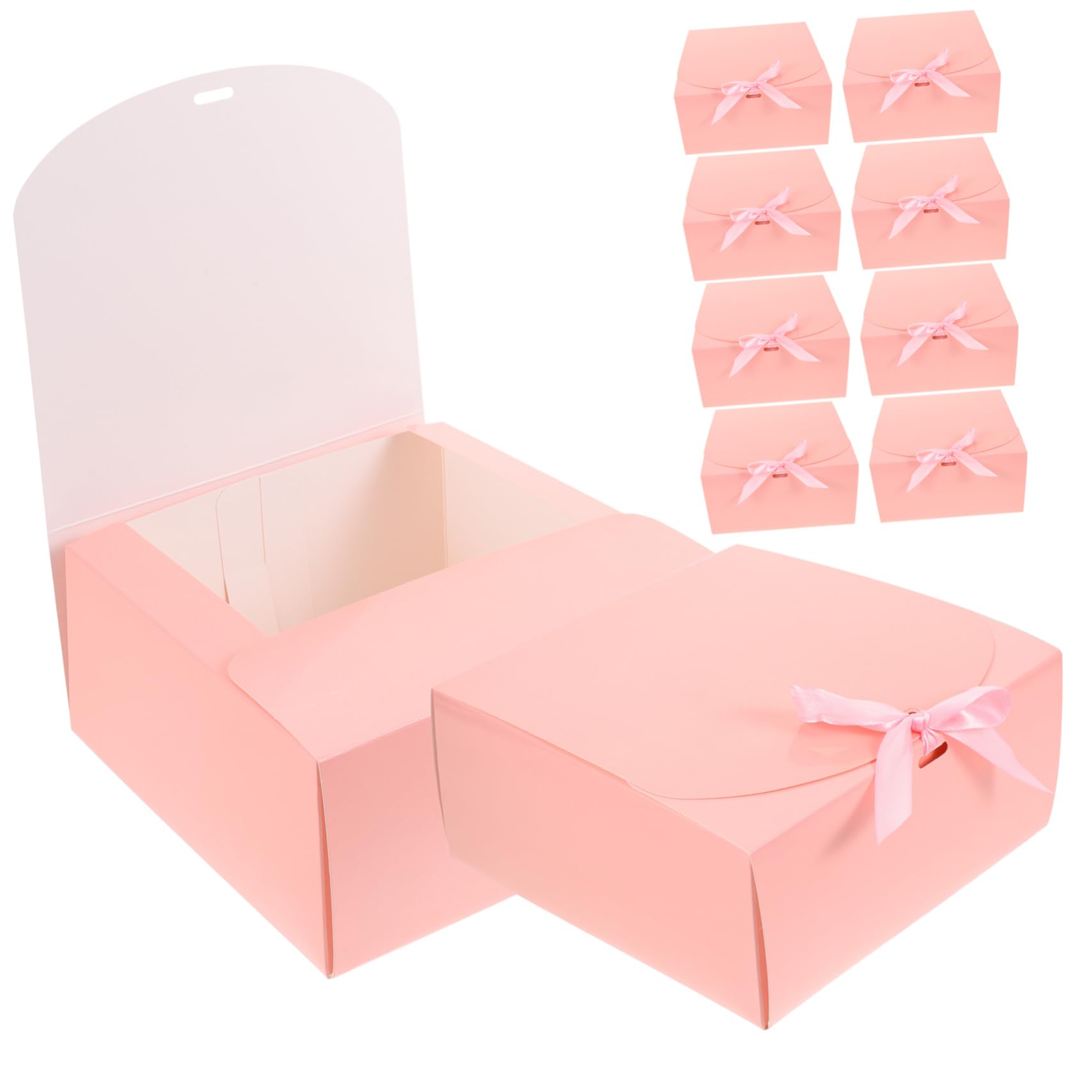 Caja de Cupcakes de Papel Rosa, 10 Piezas, Delicada