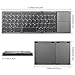 Foldable Bluetooth Keyboard, Jelly Comb Pocket Size Portable Mini BT Wireless Keyboard with Touchpad for Android, Windows, PC, Tablet, with Rechargable Li-ion Battery