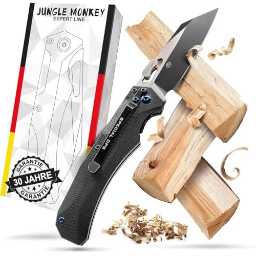 Bullhead Klappmesser einhandmesser – NEUHEIT patentierter Druckverstärker - ink. Geschenkbox - perfekt als Survival & Outdoor Messer,Jagdmesser