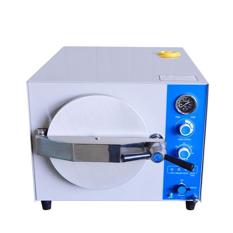 US Stock Lab Tabletop Electric Autoclave High Pressure Steam Sterilizer Autoclave 20L 24L litres Machine (20L Stainless Steel)