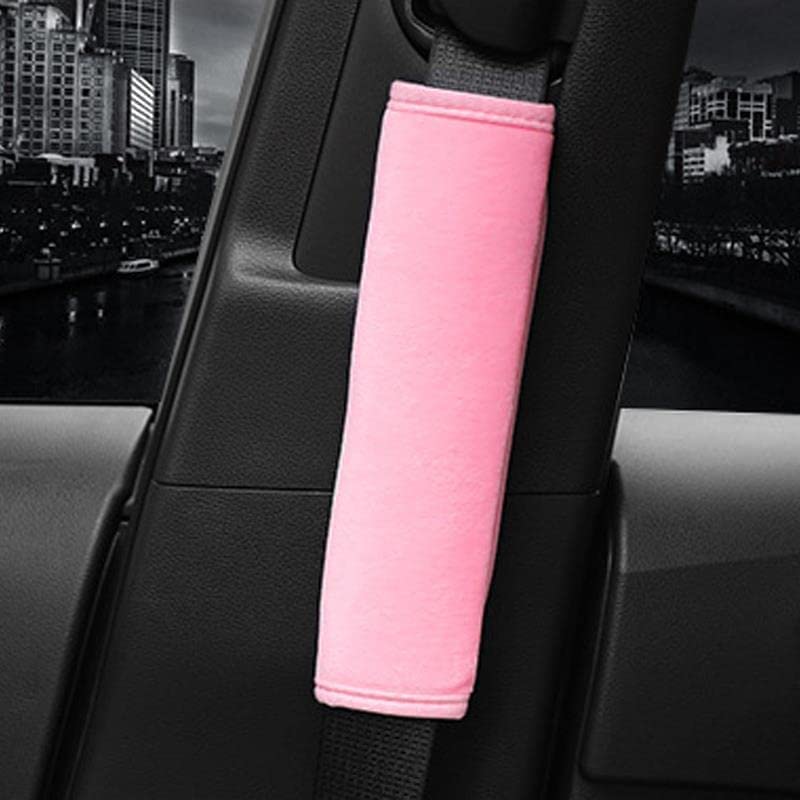 2 Pezzi Copri Imbottitura per Cintura di Sicurezza per Auto, Imbottiture per Cintura di Sicurezza per Auto Cinghia per Cintura di Sicurezza Imbottitura per Spalla per Bagagli per Adulti e Bambini (R