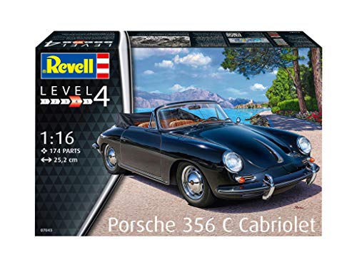 Revell 7043 Porsche Fahrzeug 07043 356 Cabriolet Automodell Bausatz 1:16