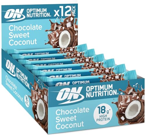 Optimum Nutrition Coconut Protein Bar (12x59g) Chocolat Sweet Noix de coco