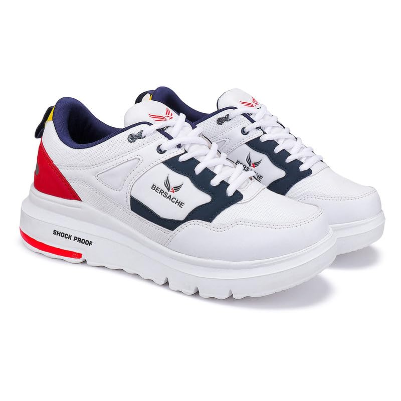 BERSACHE Premium Sports,Gym, Stylish Running Shoes for Men White (B0D3LZXWBV) Amazon Price History, Amazon Price Tracker