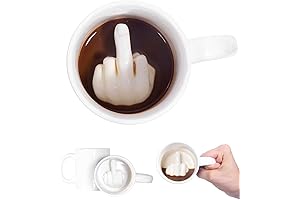 Up Yours Ceramic Middle Finger Coffee Mug