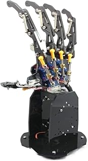 Robot toy 5 DOF Bionic Mechanical Claw with Servos, Manipulator Gripper Claw Robot Hand Robotic Arm Smart programmable robot (Color : Unassembled with base)