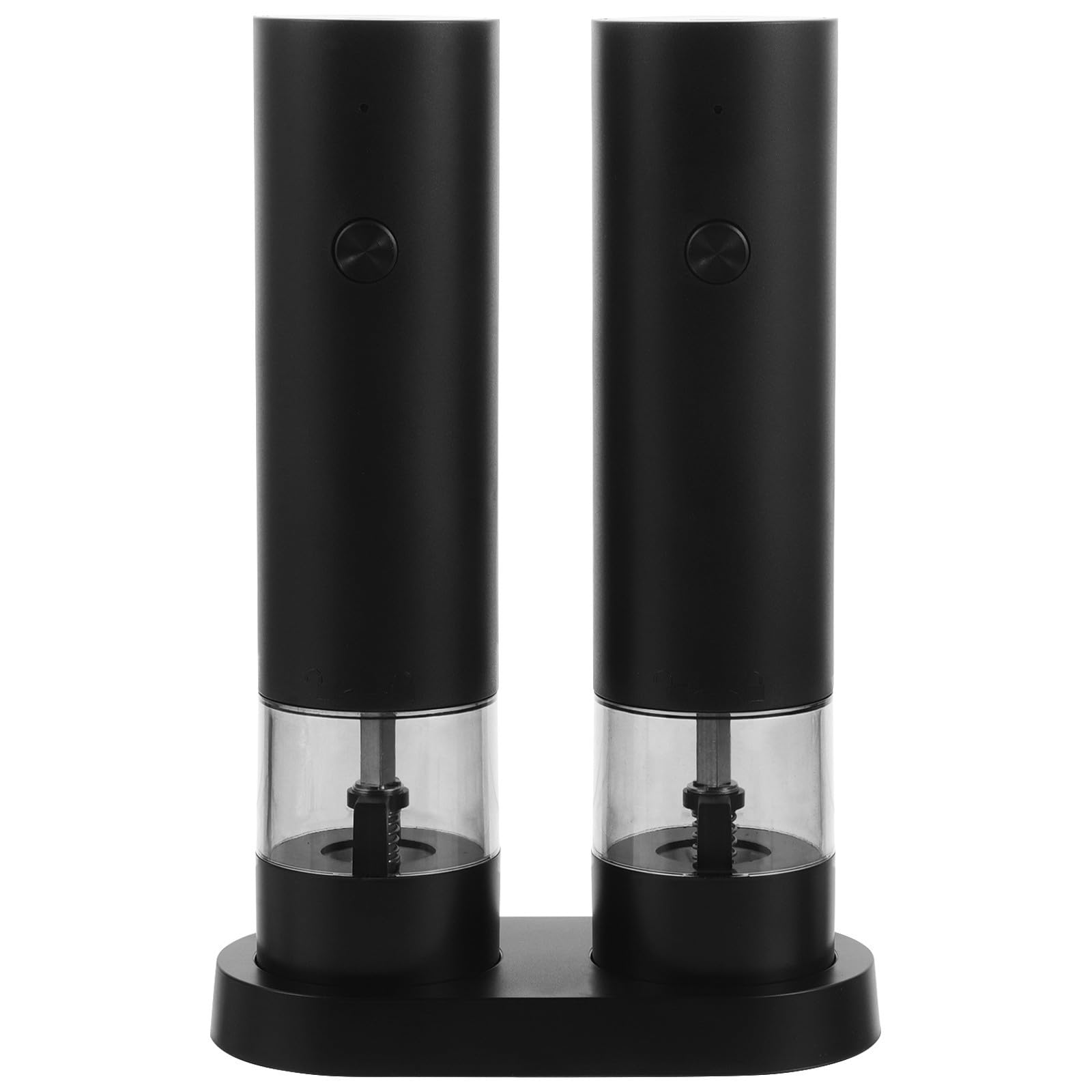 Macina Pepe Elettrico Ricaricabile USB in Abs Luce Led, Versatile per Spezie e Pepe, per in Casa e Viaggi, Design Compatto Nero