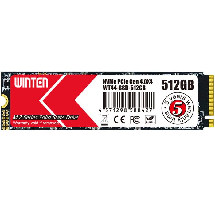 Amazon | WINTEN SSD 512GB M.2 2280 NVMe PCIe Gen4x4 最大読取5000MB