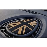 Material: Plástico HHCAR Union Jack Center Air Outlet 3D Cubierta dedicada Proteger la Etiqueta engomada, para BMW Mini Cooper F54 F55 F56 Clubman Accesorios Interiores