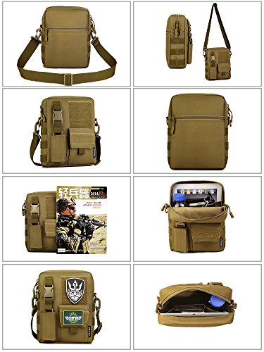 Wowelife Small Canvas Messenger Bag Small Tactical Bag Crossbody Casual Pack #TOP6