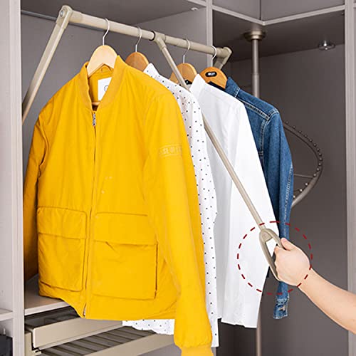 Tringle à vêtements extensible pour aménager une garde-robe sous les combles - 3