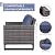 Rilyson Wicker Outdoor Patio Chairs Set - 3 Piece Rattan Patio Furniture Bistro Chairs Set with Waterproof Wicker,Comfortable Cushions and Sturdy Metal Frame for Porch Deck Backyard(Mixed Grey/Blue)
