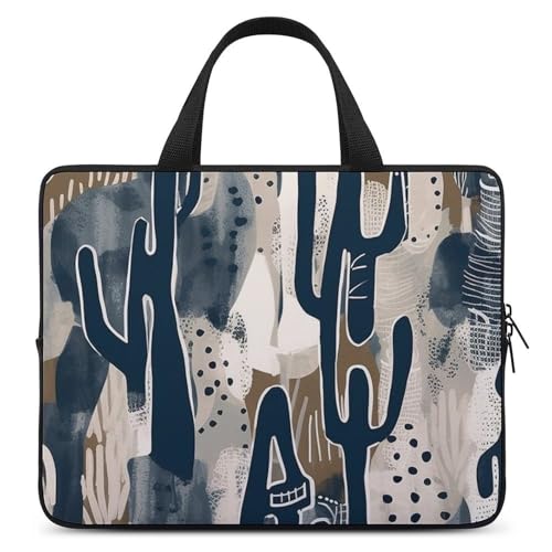 Bolsa para portátil azul cactus unisex miniatura 1
