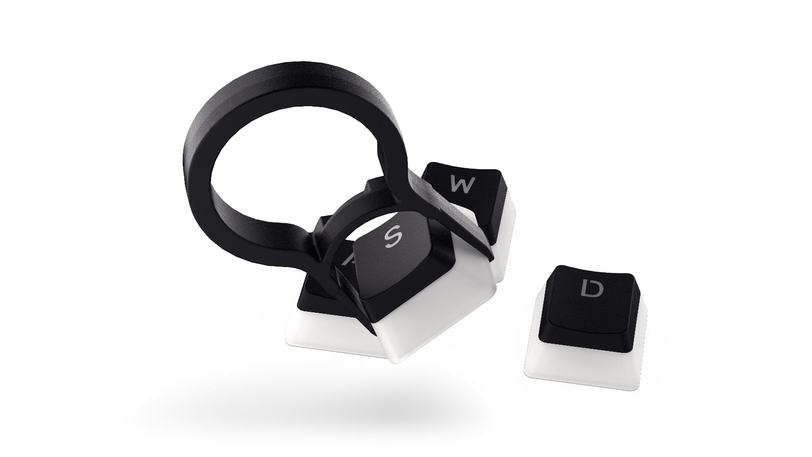 ENDORFY PBT Pudding Keycaps, zestaw 104 klawiszy, wyraźna czcionka, trwały i nieścieralny materiał PBT, układ US ANSI | EY0E002