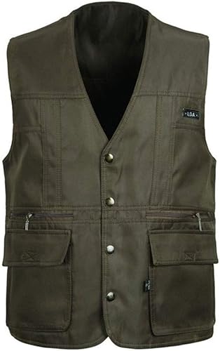 AURNEW Chaleco de Safari para Hombre, Casual, Ligero, de Secado rápido