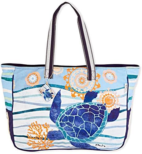 Sea Turtle in Flight Oversized Weekend Beach Tote Bag
