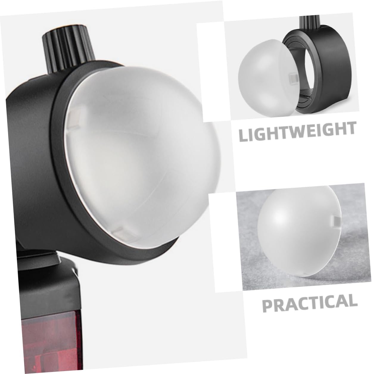 Camera Flash Dome Diffuser Soft Light Lamp Cover for Photography Versatile Design for Even Light Distribution Compatible Flash Units