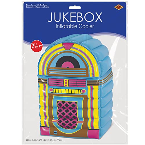 Image of Beistle Inflatable Cooler - 50's & 80's Party Decorations, Drink Containers, Beverage Cooler, Music Themed Decorations: Decades