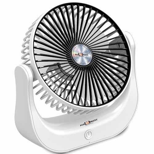 Image of Pick Ur Needs USB Rechargeable Portable Foldable Small Standing Electric Mini Fan 3 Speed Mode For Home, Bedroom, Office