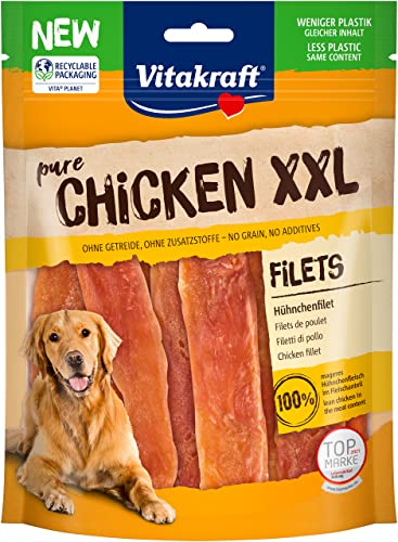 Vitakraft fleischiger Hundesnack Chicken Hühnchenfilet XXL (1x 250g)