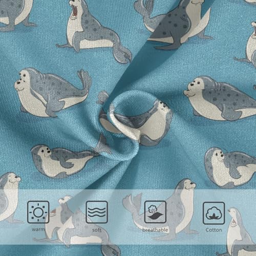 Little Girl Underwear Toddler Panties Kids Undies Seals Soft Cotton Briefs 2T-8Y3