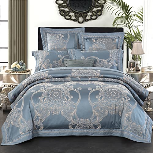 Parure de lit jacquard broderie oversize pour des nuits de rêve