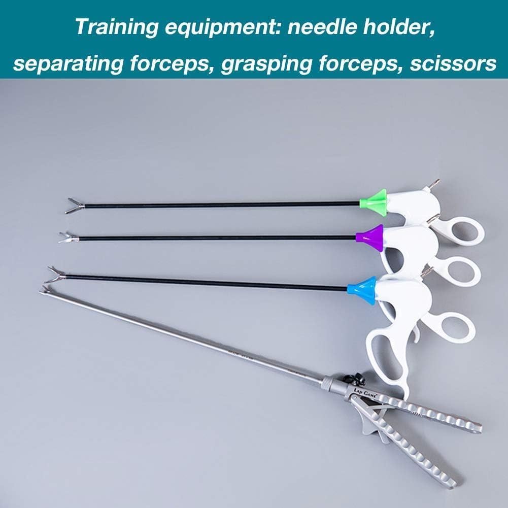 Laparoskopisches Trainingskitlaparoskopische Chirurgie Simulation Trainingsinstrumentsthorakoskopisches Trainingssetübungswerkzeuge0-Grad-Endoskope4 Chirurgische Instrumente9 Nahtmodule