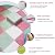 DSJBGSS Playmat 16 Pieces Plush Puzzle Foam Floor Mat Tiles with Border, Square Interlocking Carpet, Fluffy Area Rug Puzzle Playmat for Parlor Bedroom(Lightblue,30x1cm)