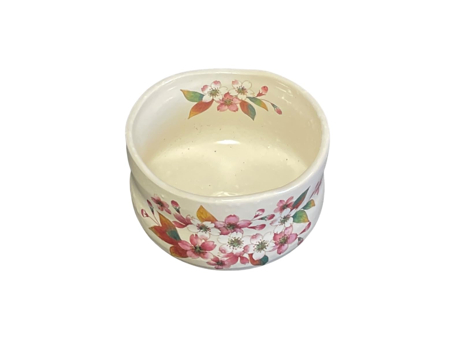 Amazon｜エールネット(Ale-net) 抹茶碗 9.3×H6.5cm 粉引桜野点抹茶碗