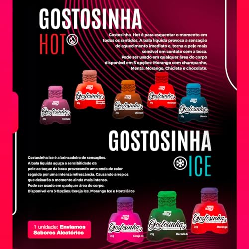 Kit 10 Produtos Eróticos Sex Shop Gel Sedenta Molhada Lubrificantes Comestíveis Beijáveis Excitantes