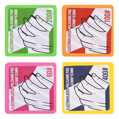 UKCOCO 4Pcs Almofada de MÃ£o de Diamante Bloco de Lixar Ã  MÃ£o Almofadas de Polimento Almofada de M