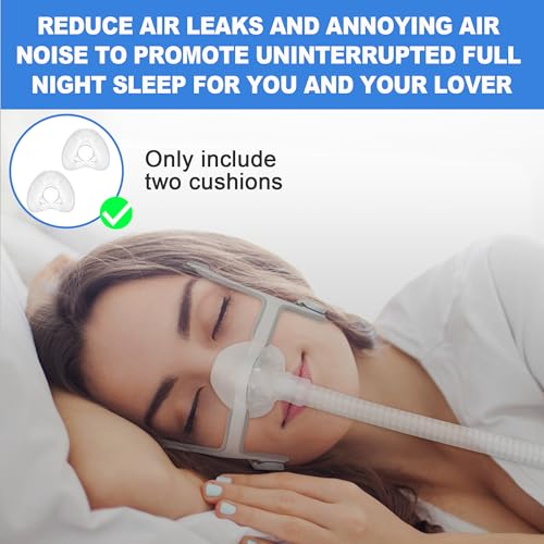 2er-Pack Ersatzmaske (M) für Airfit N20, mit perfektem Sitz & weicherem Tragekomfort, kompatibel mit Originalrahmen, hochwertiges und langlebiges CPAP-Zubehör von BlessEase (M)