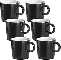 Vista 13 de homEdge Mini Taza de Espresso de Porcelana, 4 Onzas / 120 ml Pequeñas Tazas de Café Cerámicas Demitasse para Espresso, Té - Juego de 6, Turquesa