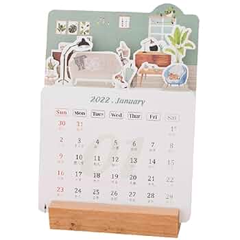 Amazon.co.jp: 2022年の卓上カレンダー かわいい芸術的な卓上