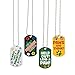 Fun Express Pawsitive Character Dog Tag Necklaces - 12 Pieces - Educational and Learning Activities for Kids