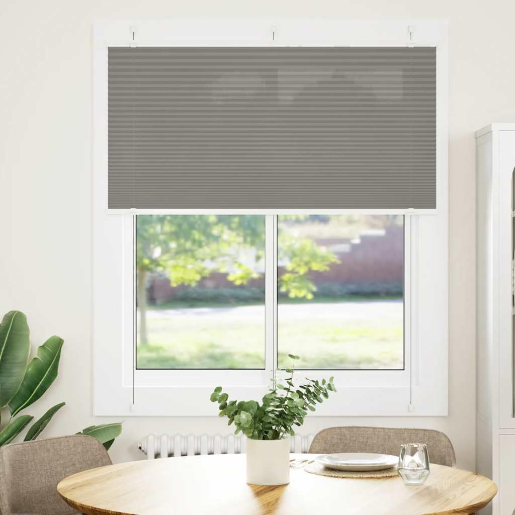 Tenda a rullo in poliestere, 115 x 100 cm, colore: antracite | Montaggio a parete o finestra, senza foratura, regolabile in altezza, tessuto 114,4 cm