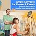 YOURSORTER Canvas for Painting 8x10 inch, 24 Pack Painting Canvas Boards for Novices & Artists, Gesso Primed Acid-Free 100% Cotton, Small Blank Canvas Panels for Oil, Watercolor, Acrylic