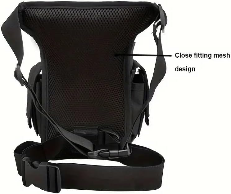 Miniatura 3 de Waterproof Motorcycle Thigh Bag for Men Women - Drop Leg Bag with Adjustable Strap,Thigh Pack for Riding, Outdoor Sports, and Travel - Secure Leg