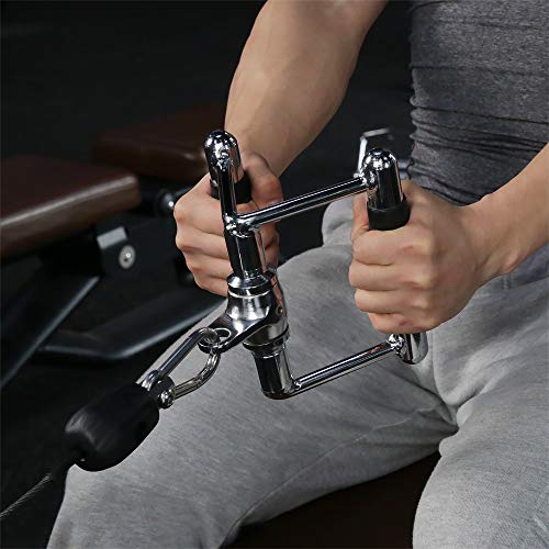 DNC Cable Machine Attachments for Gym, Pulldown Attachment Set with Exercise Handles, Weight Lifting Workout Accessories - Thumbnail 3