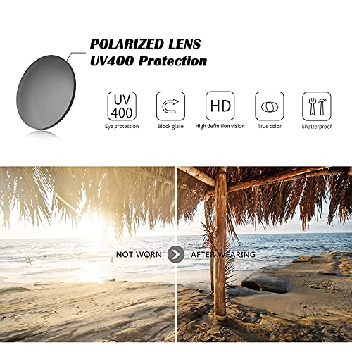 FSK Oversized Classic Aviator Sunglasses with Polarized Lens3