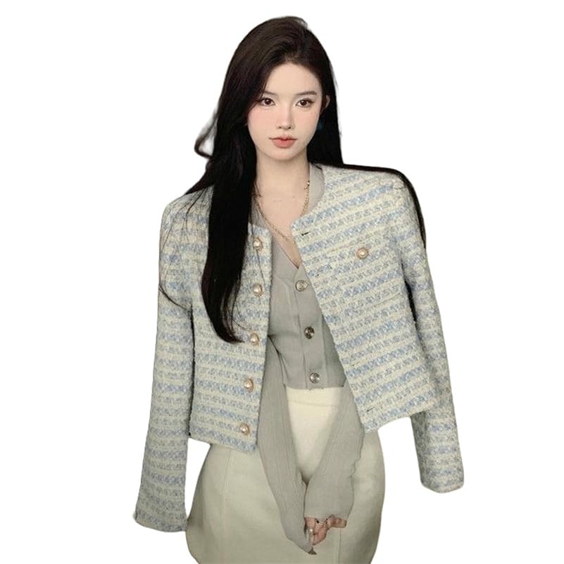Veste courte en tweed coupe ample : fini le dilemme des tenues de mi-saison