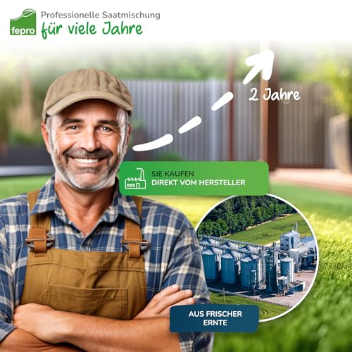 20 kg Rasensamen trockenresistent dürreresistent für Trockenrasen & Schattenrasen Samen Grassamen schnellkeimend, 800m², ideal für Neuansaat und Nachsaat, Rasensaat Grassamen
